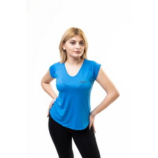 Tricou sport BLUE cu mesaj Breathe IN Breathe OUT