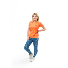 Tricou sport ORANGE cu mesaj Breathe IN-Breathe OUT