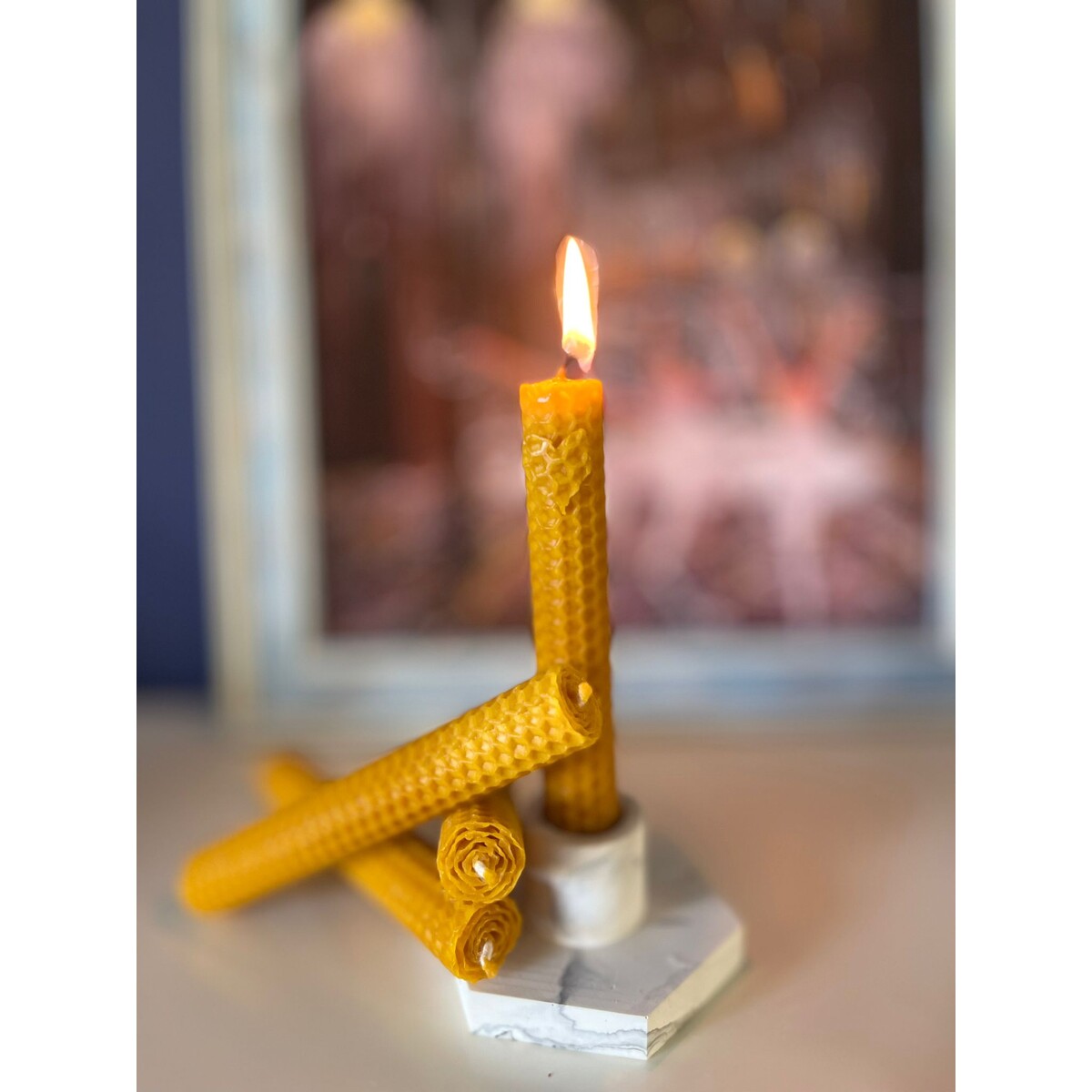 SET Lumanari IUBIRE din ceara de albine 100% naturala