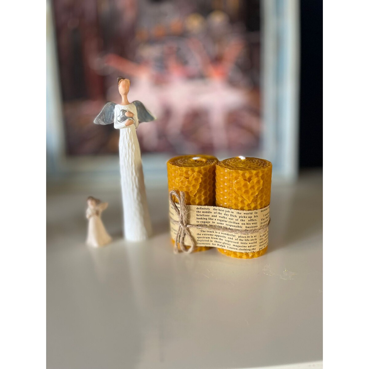 SET Lumanari RECUNOSTINTA din ceara de albine 100% naturala